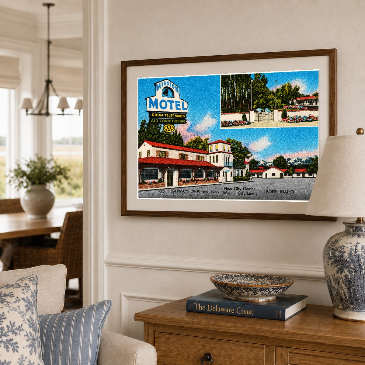 Boise, ID: Mission Motel, near city center, U.S. highways 20-30 and 26, west in city limits