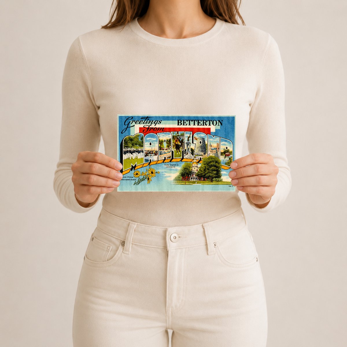 Greetings from Betterton, Maryland — Vintage Maryland Postcard