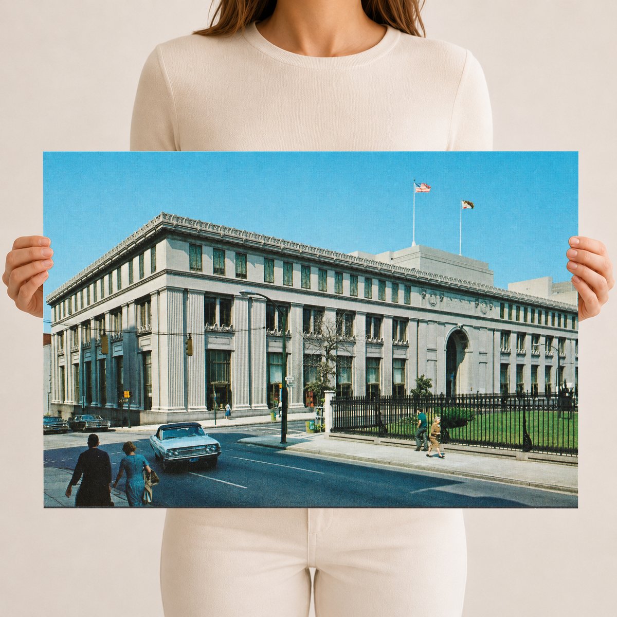 Enoch Pratt Free Library, Baltimore, Maryland — Vintage Maryland Postcard