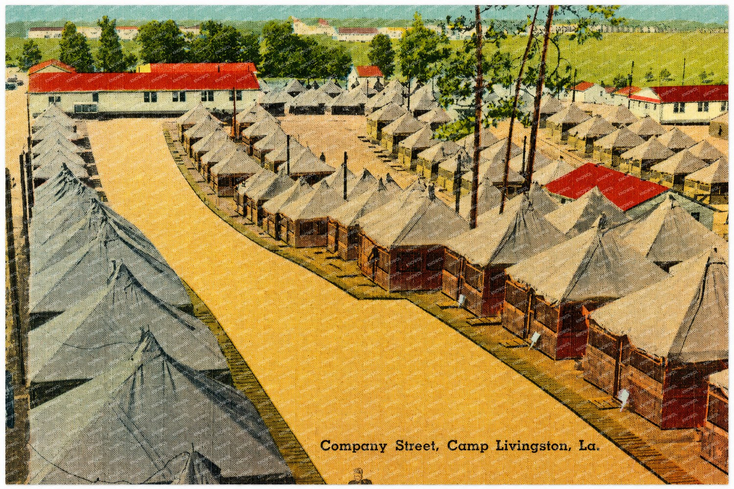 Pineville, LA: Company Street, Camp Livingston
