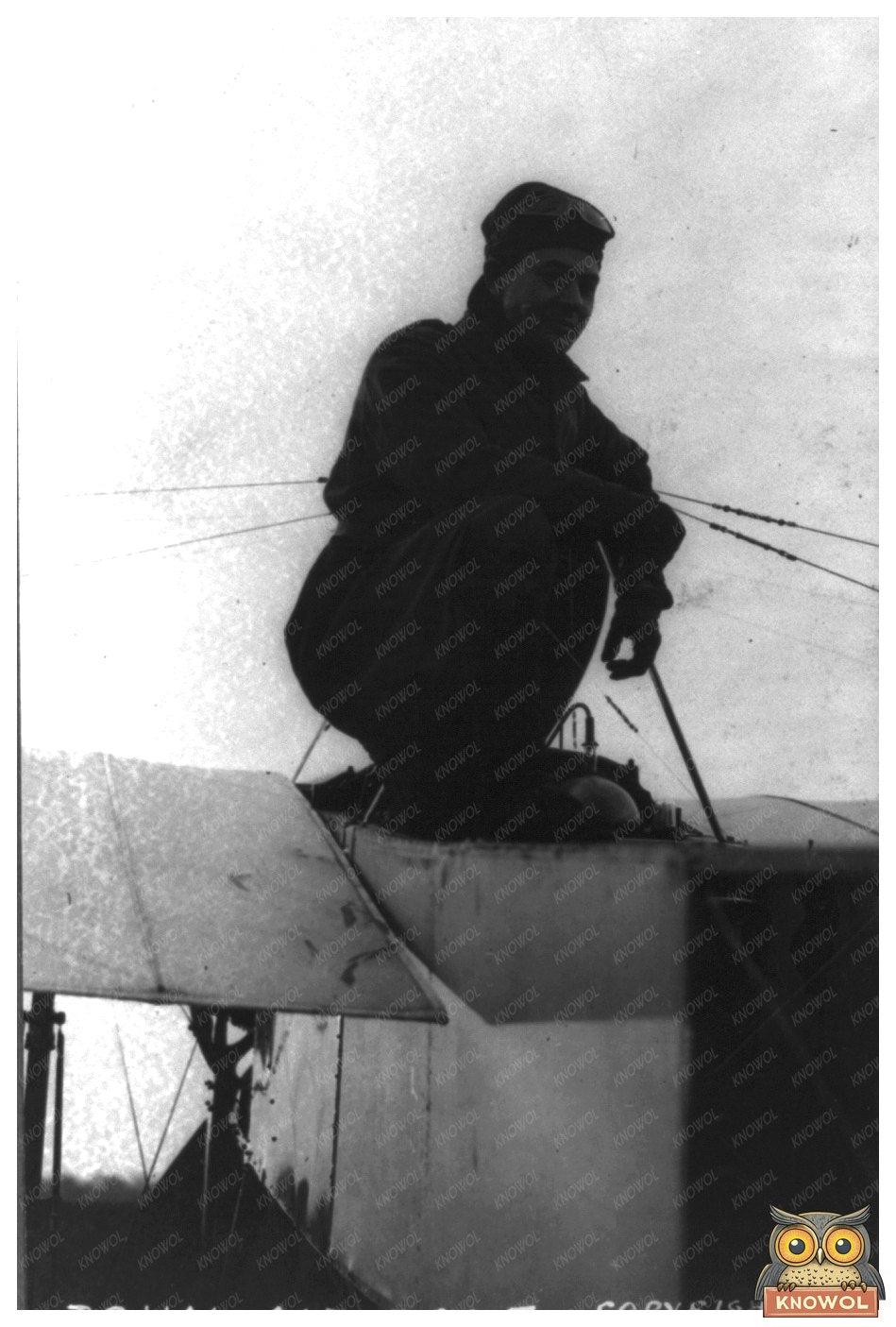 Pioneer Aviator John Moisant in Early Flight Gear