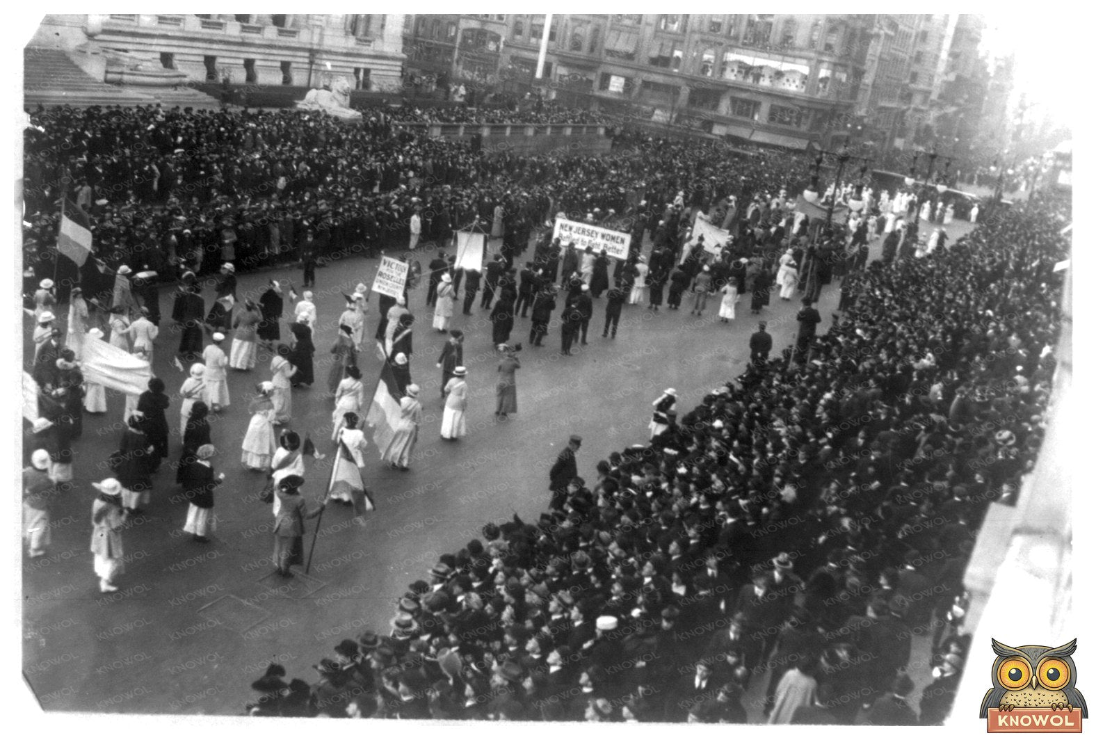 1915 New York Womens Suffrage Parade Scene