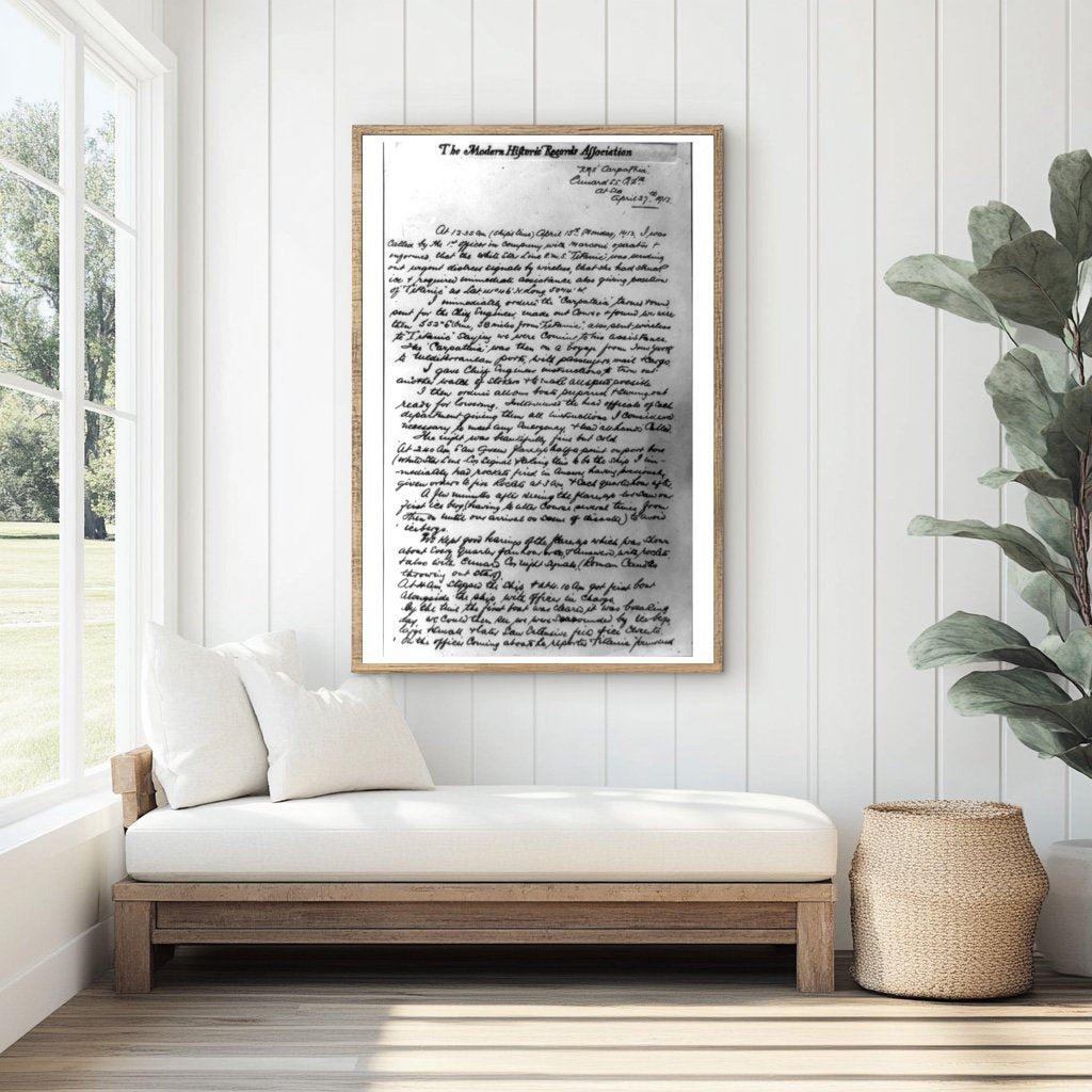 Historic Note on Carpathias Heroic Titanic Rescue