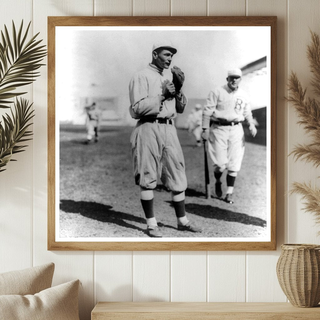Historic Portrait of Brooklyn Baseball Star Zack Wheat