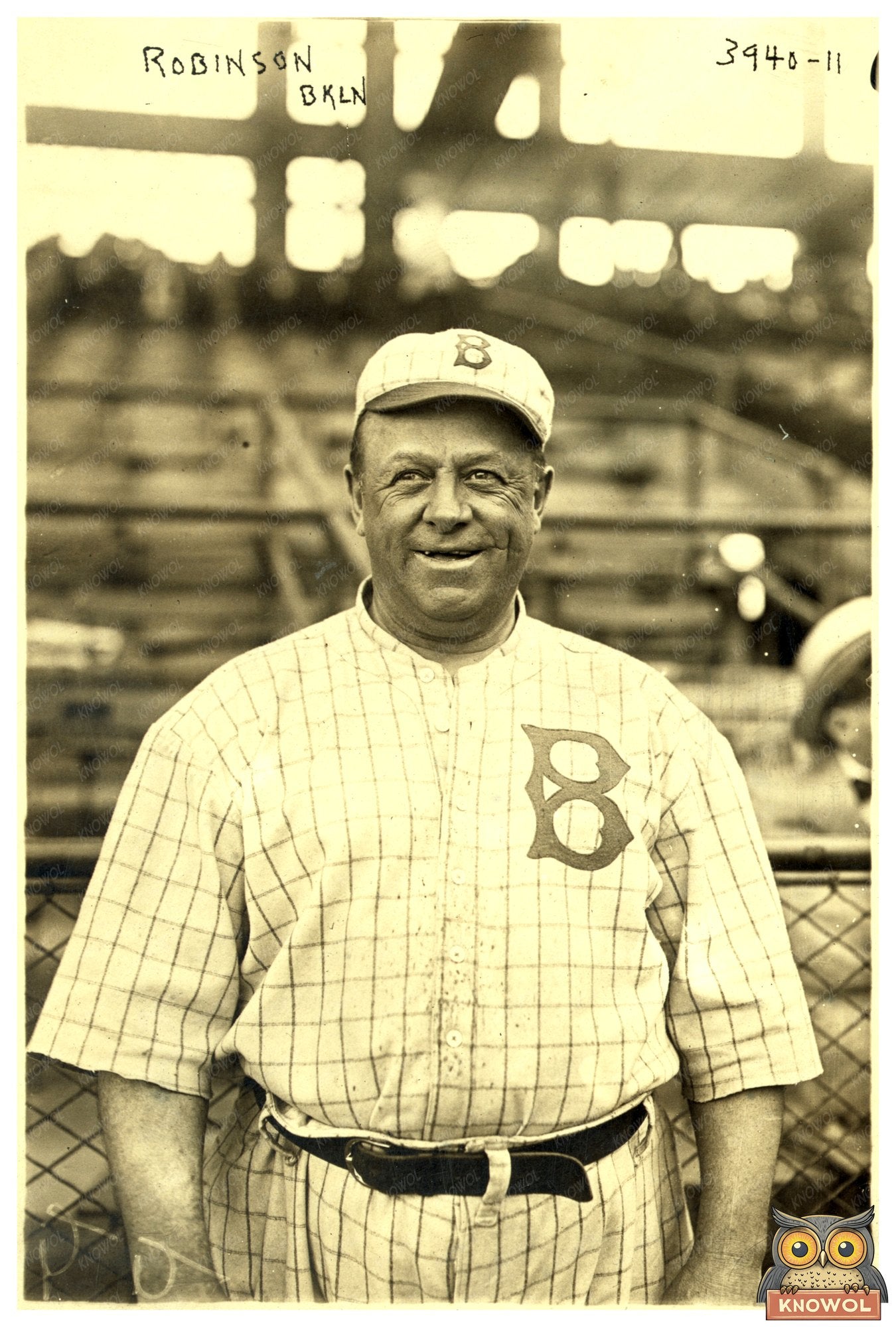 Vintage 1916 Brooklyn Baseball Manager Image