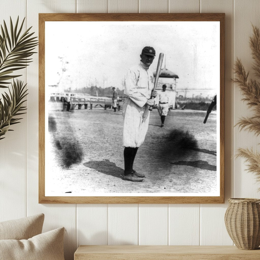 Ty Cobb: Iconic Baseball Legend in 1914 Action