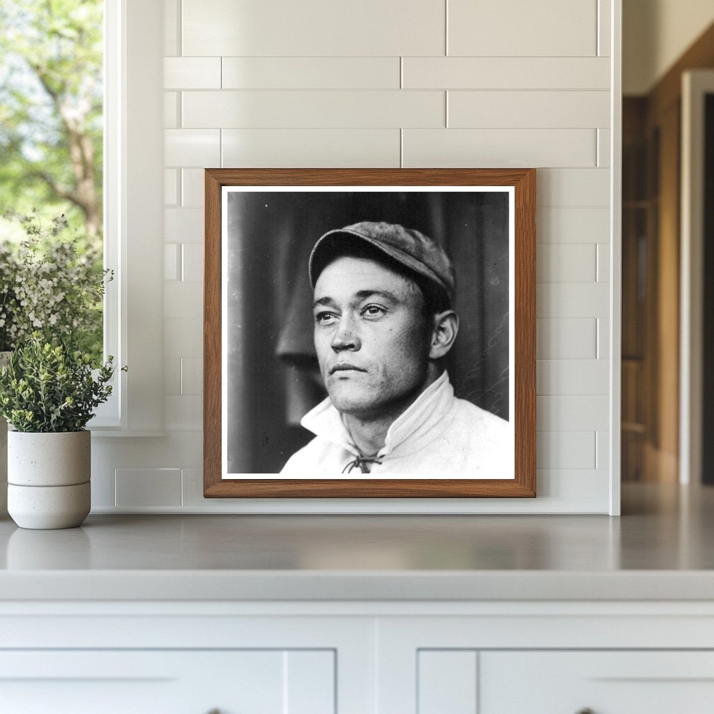 1908 Boston Baseball Star: Daniel Ralph Glaze Portrait