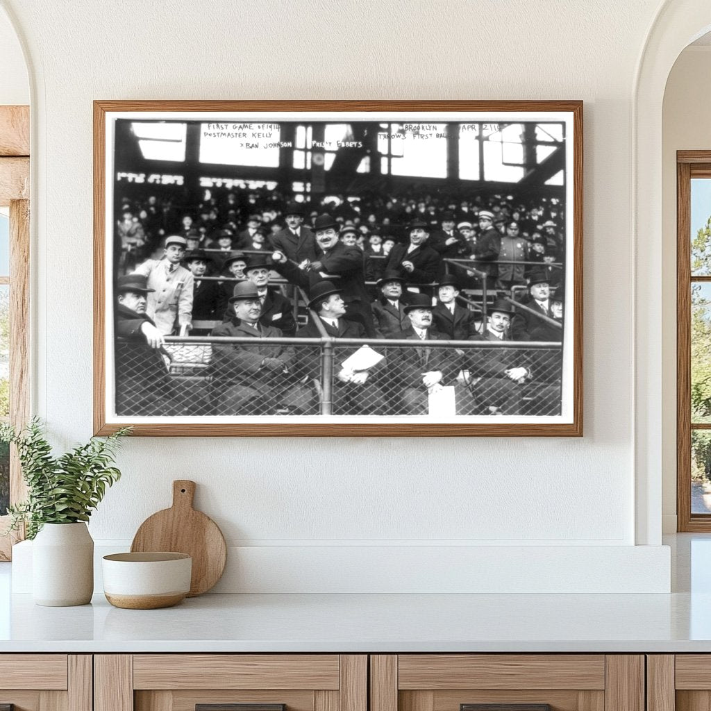 Historic Inaugural Game at Ebbets Field, 1914