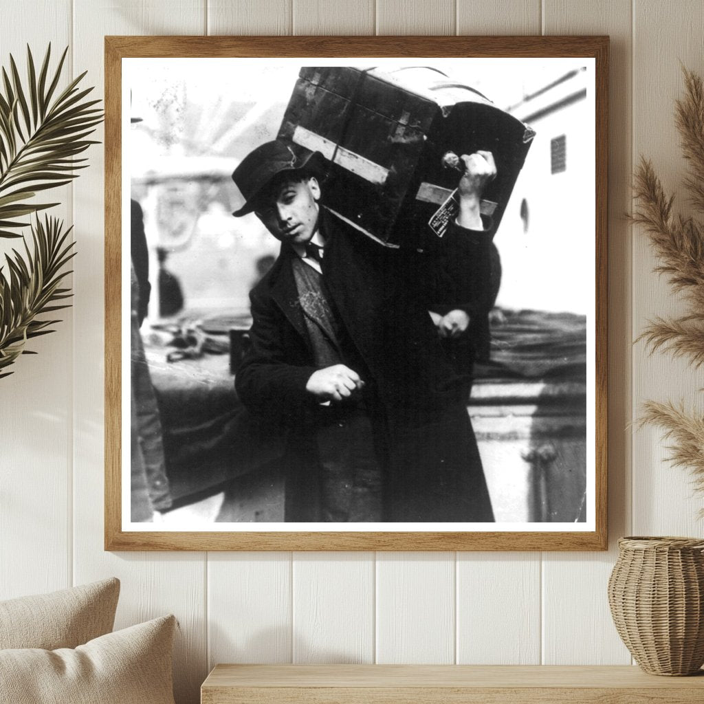 Polish Emigrants Journey: Shipboard Departure, 1907