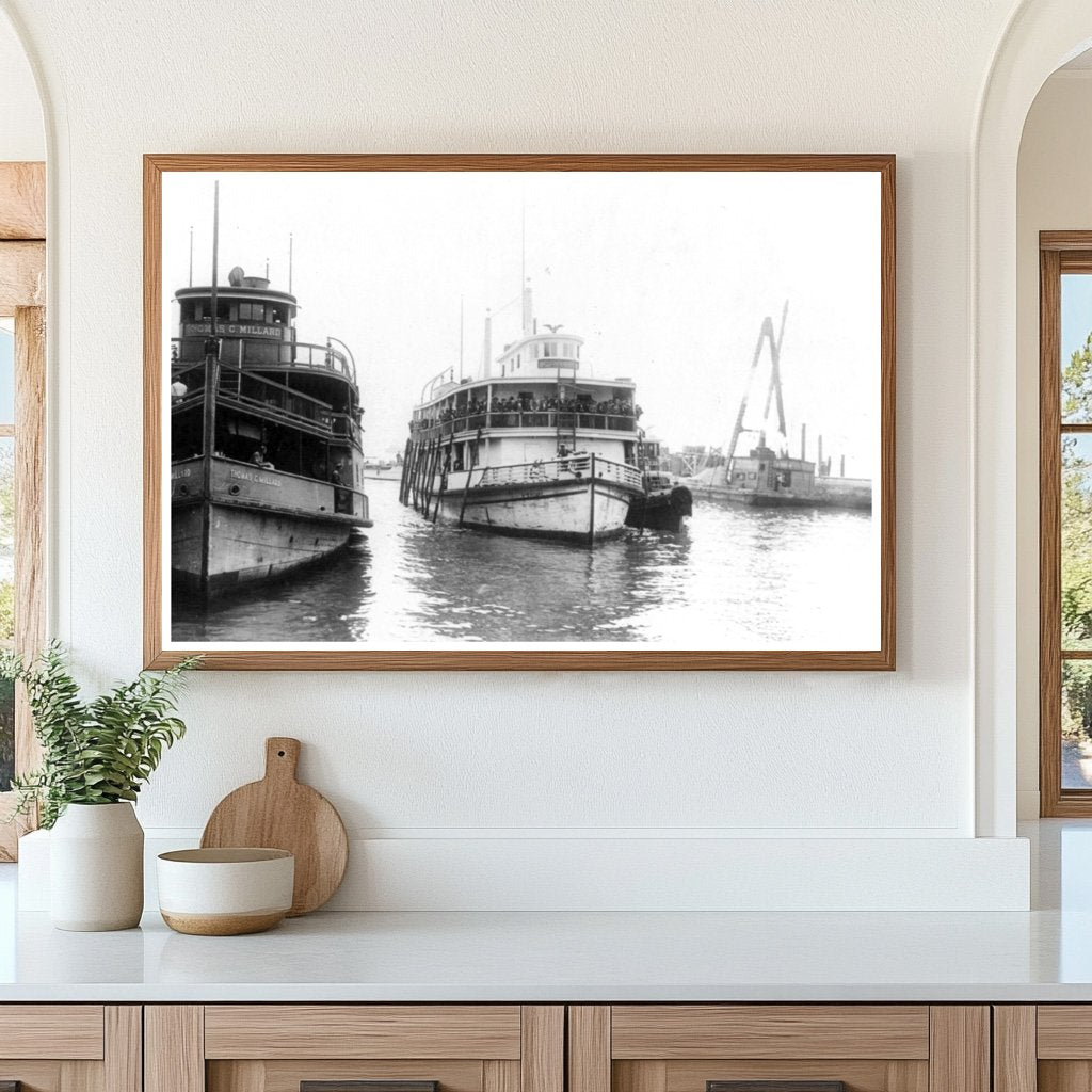 1920 Ellis Island Ferries: Gateway to New Lives