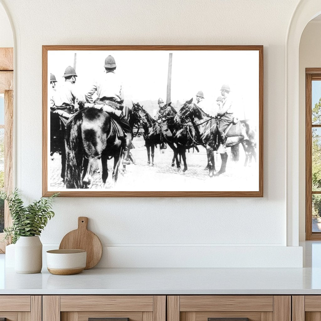 1909 Constables Stand Guard During Coal Miners Strike
