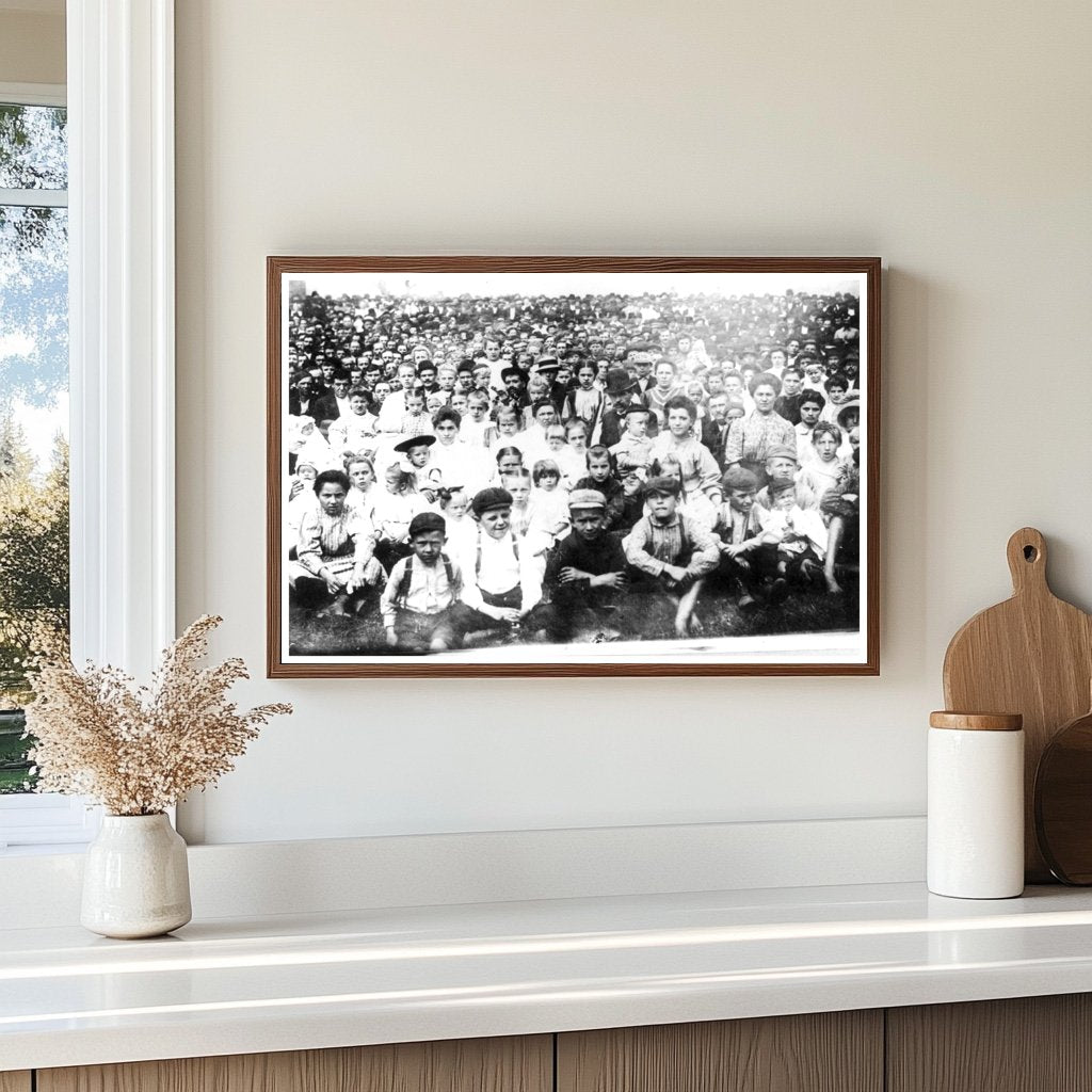 1909 Coal Miners Strike Gathering at Indian Mound