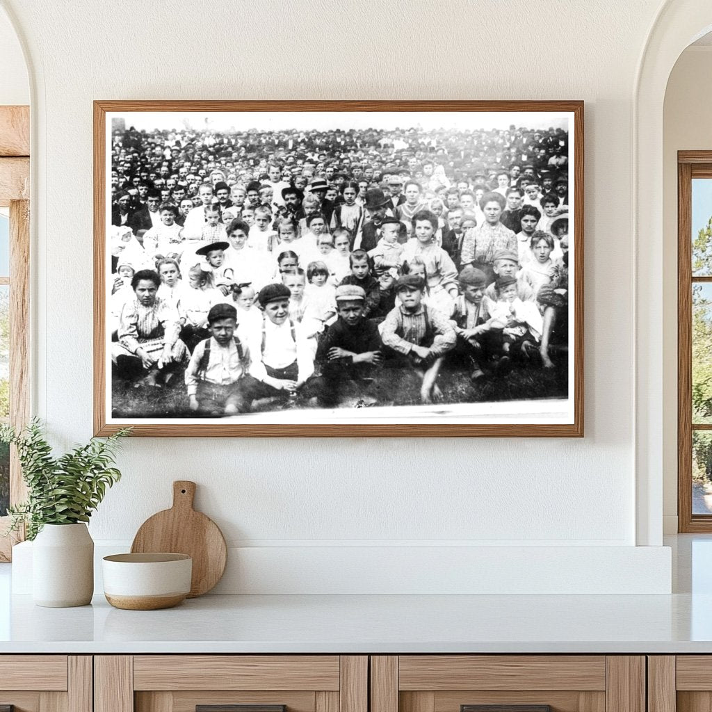 1909 Coal Miners Strike Gathering at Indian Mound