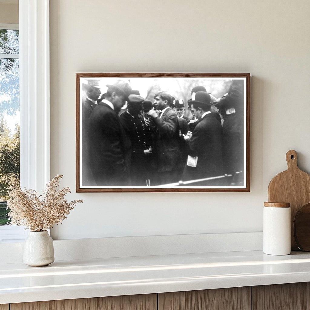 Police Interrogation in Union Square, NYC, 1908