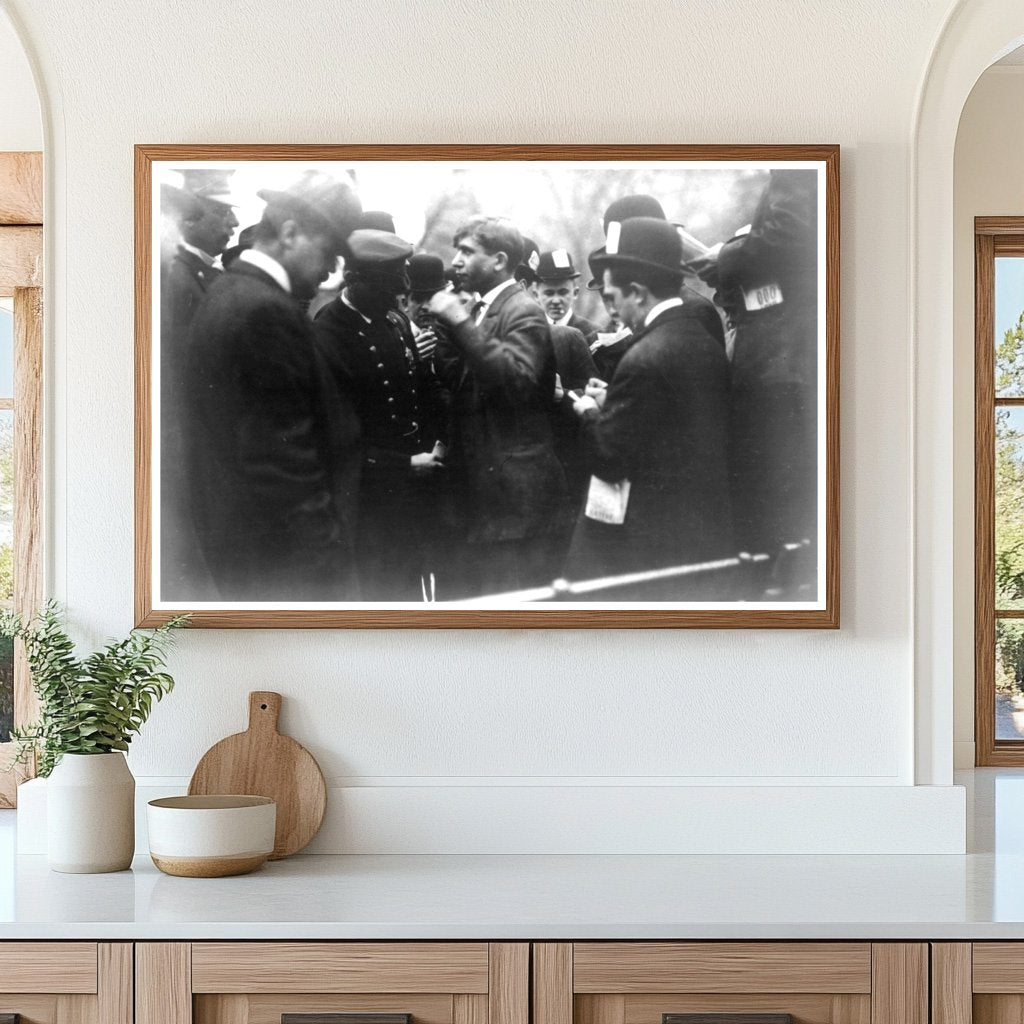 Police Interrogation in Union Square, NYC, 1908