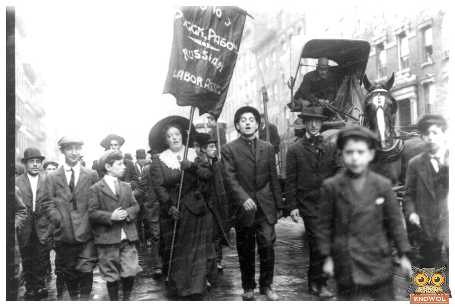 May Day Labor Parade: Russian Workers in NYC, 1909