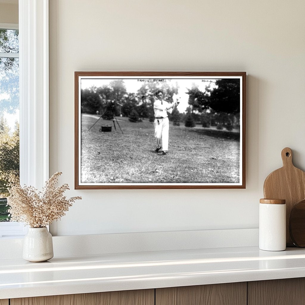 Early 1900s Golfer Captured in Majestic Swing