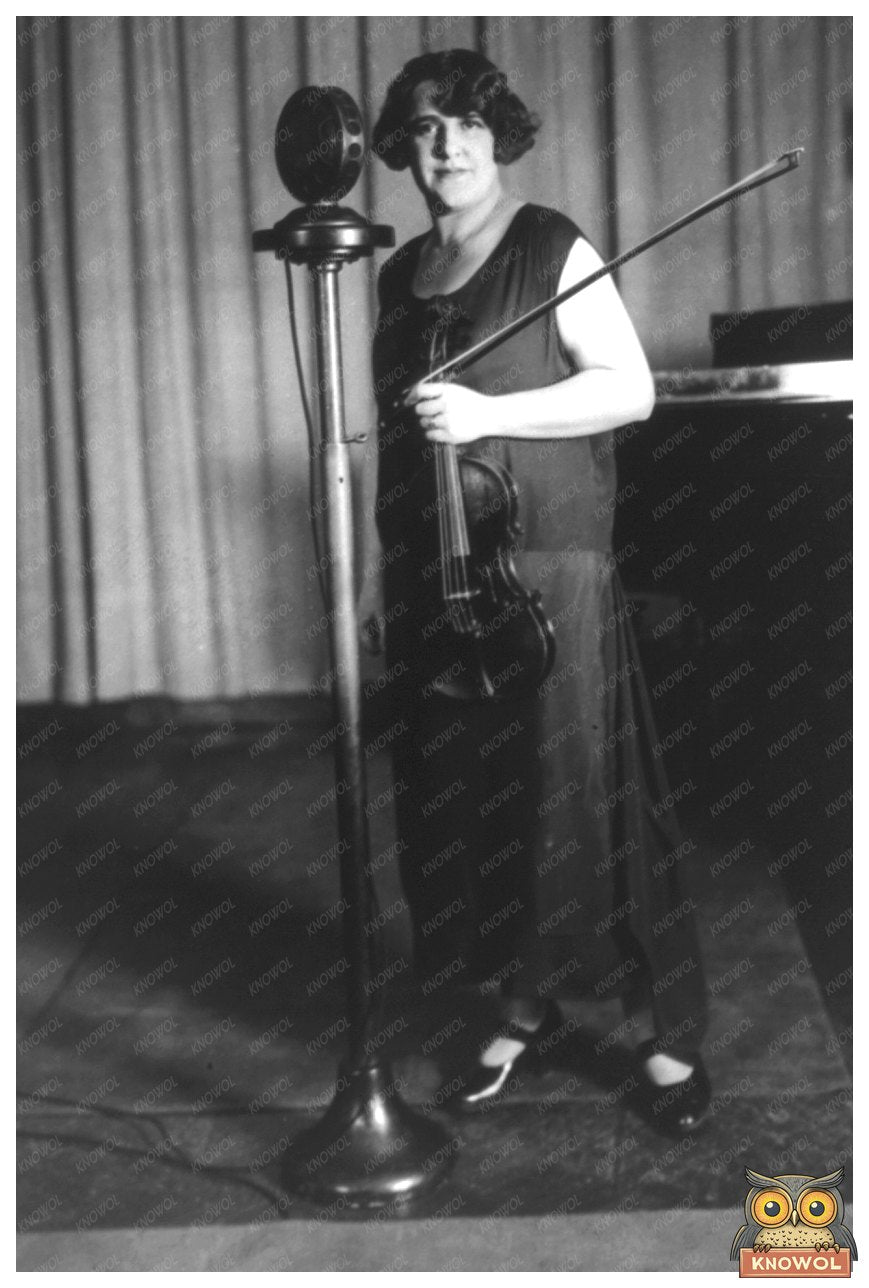 Elegant Violinist Captured in Timeless Performance