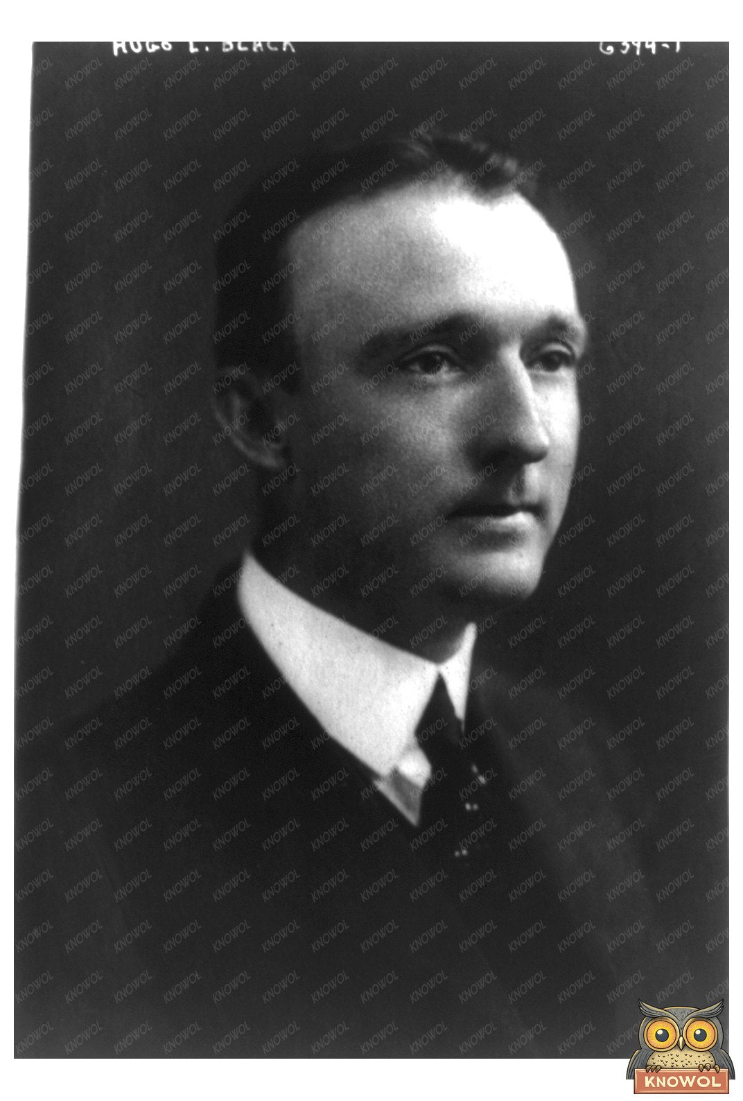 Historic Portrait of U.S. Senator Hugo Black, 1925