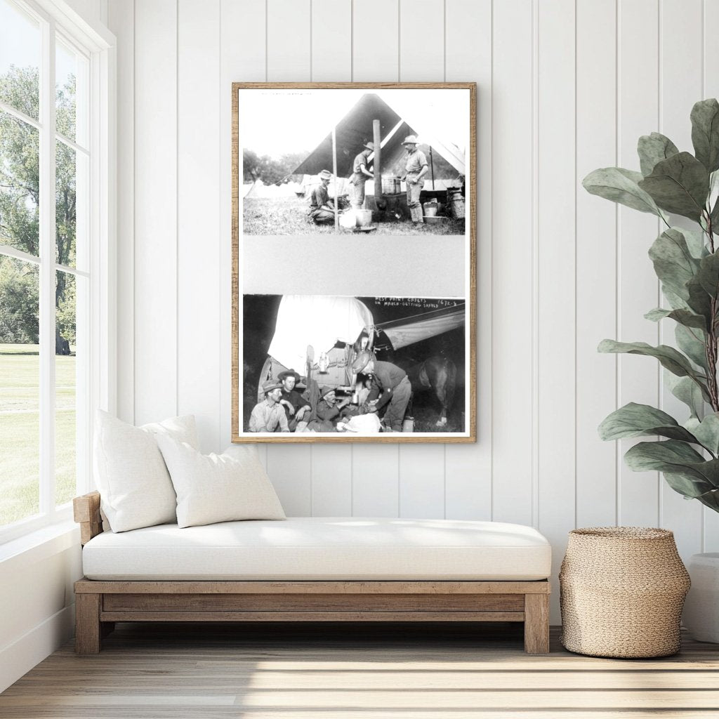 Historic West Point Cadets Marching for a Shave
