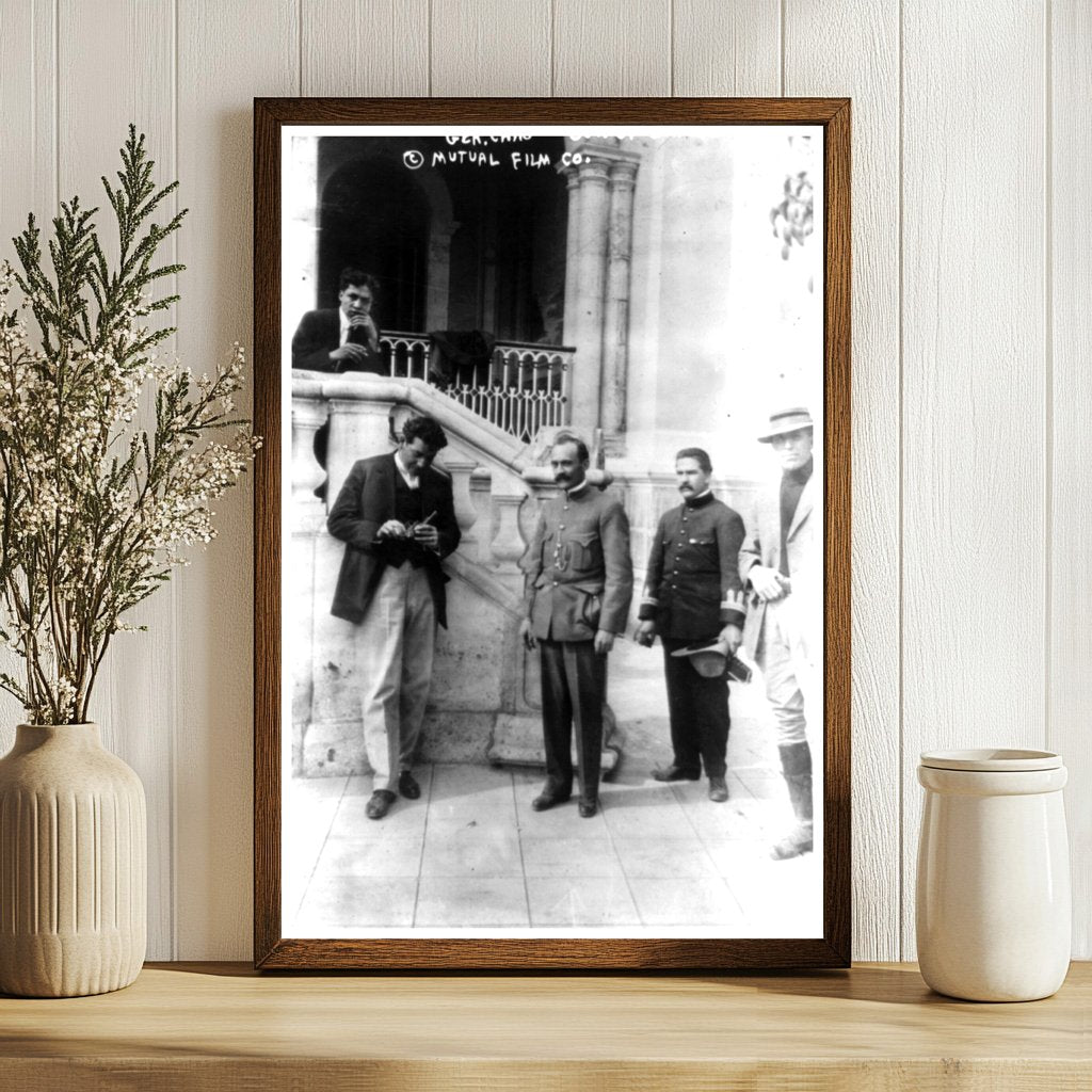 Historic 1914 Photo of General & Governor in Chihuahua