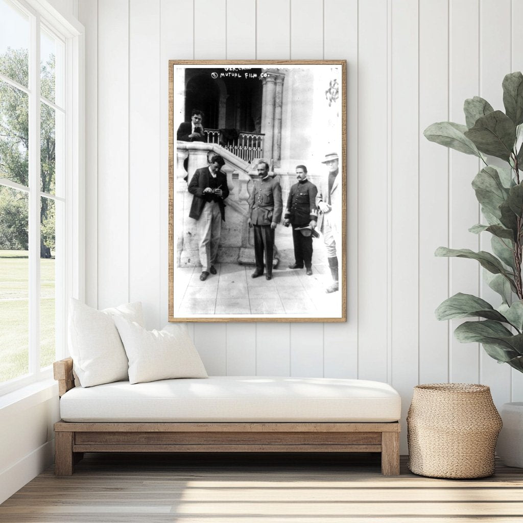 Historic 1914 Photo of General & Governor in Chihuahua