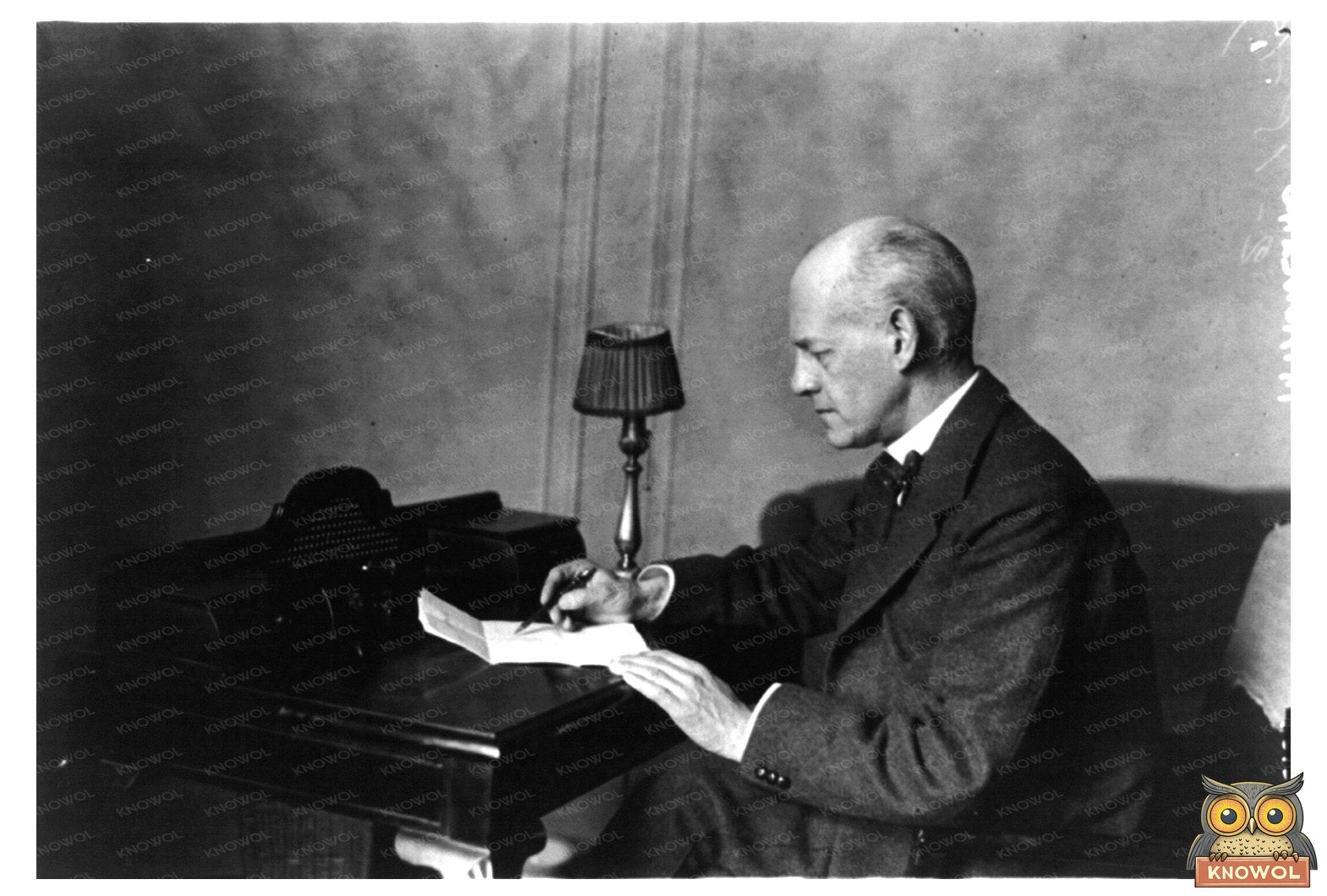 Historic Portrait of British Novelist John Galsworthy