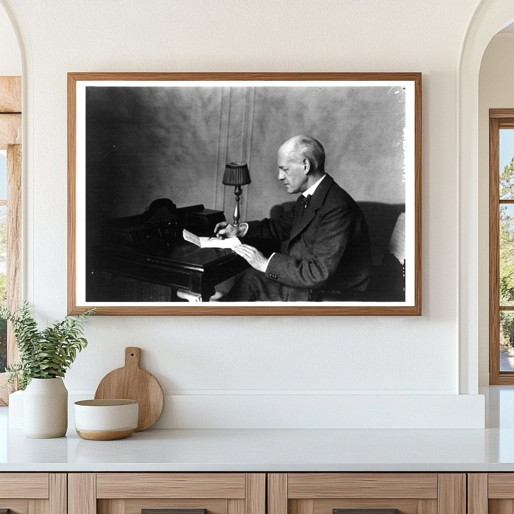 Historic Portrait of British Novelist John Galsworthy