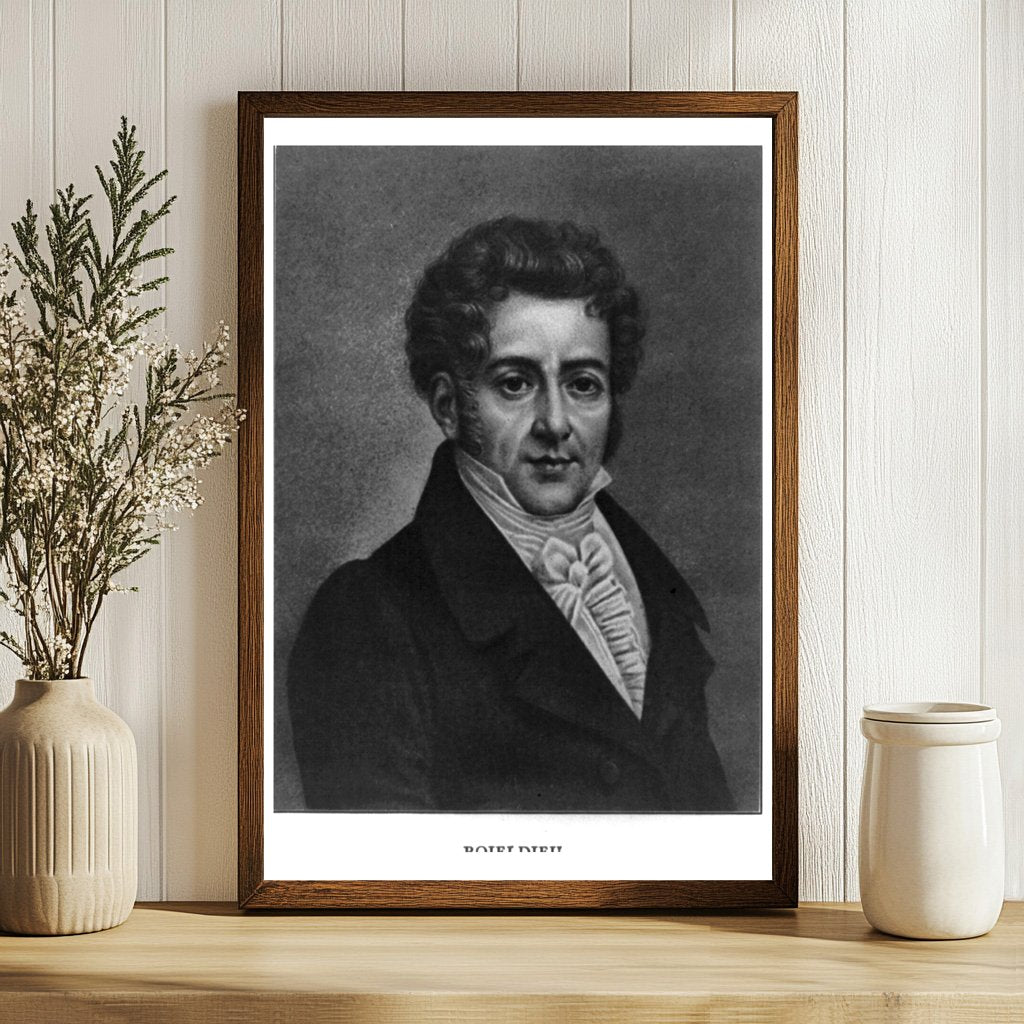 Elegant Portrait of 19th Century French Composer Boildieu