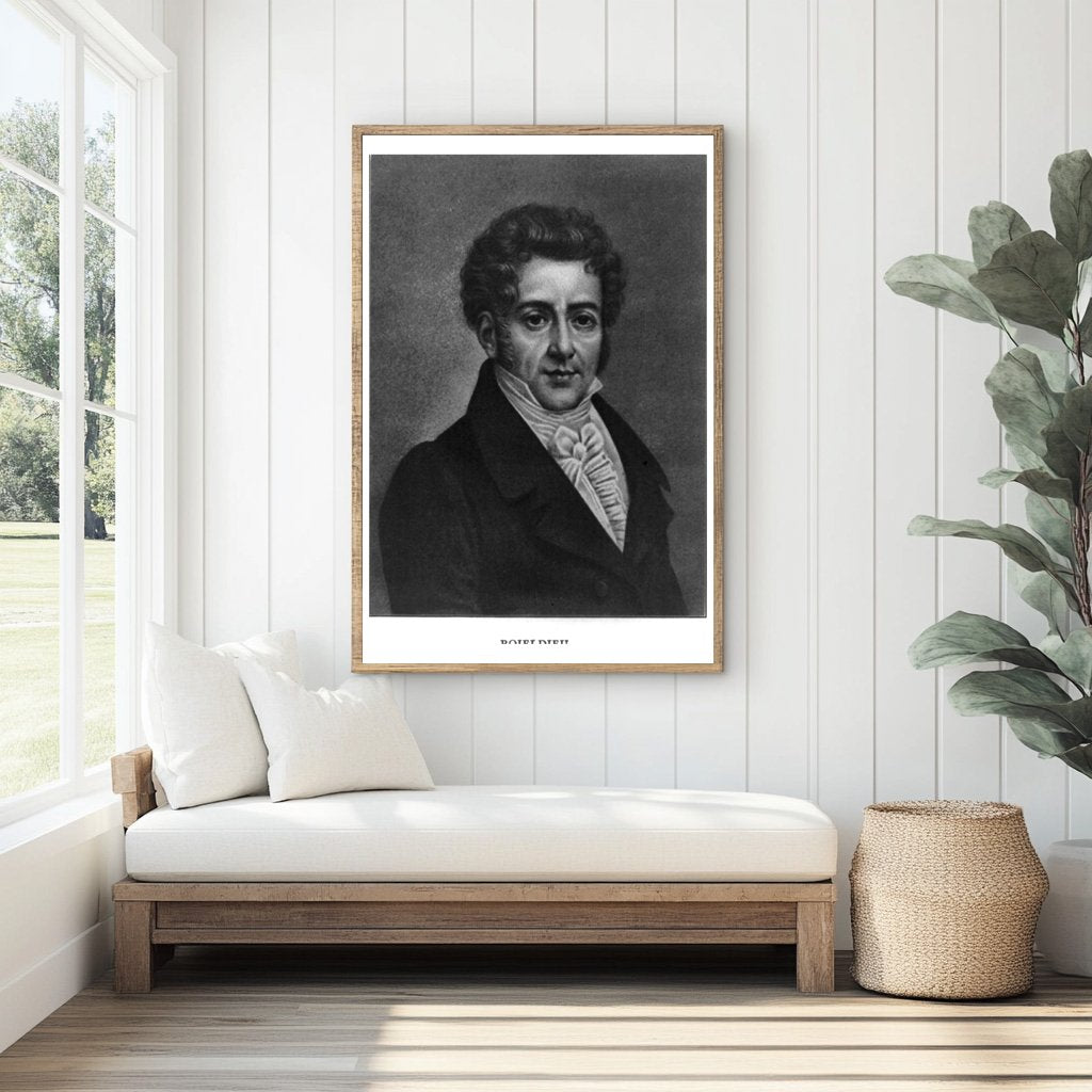 Elegant Portrait of 19th Century French Composer Boildieu