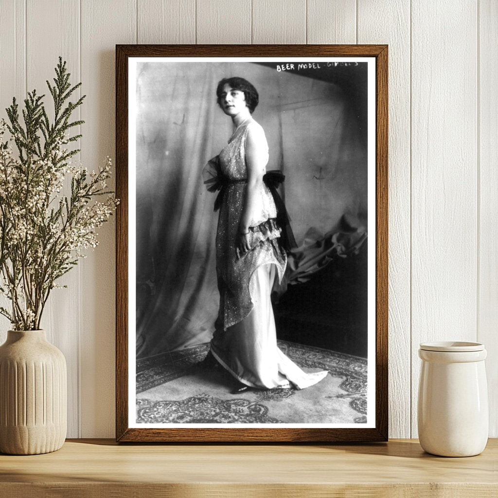 Vintage 1914 Gimbels Beer Model Advertising Print