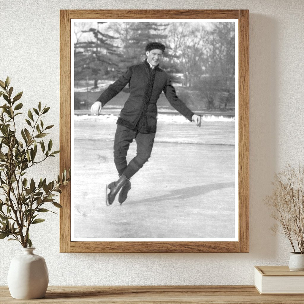 Graceful Double Toe Pirouette on Central Park Ice