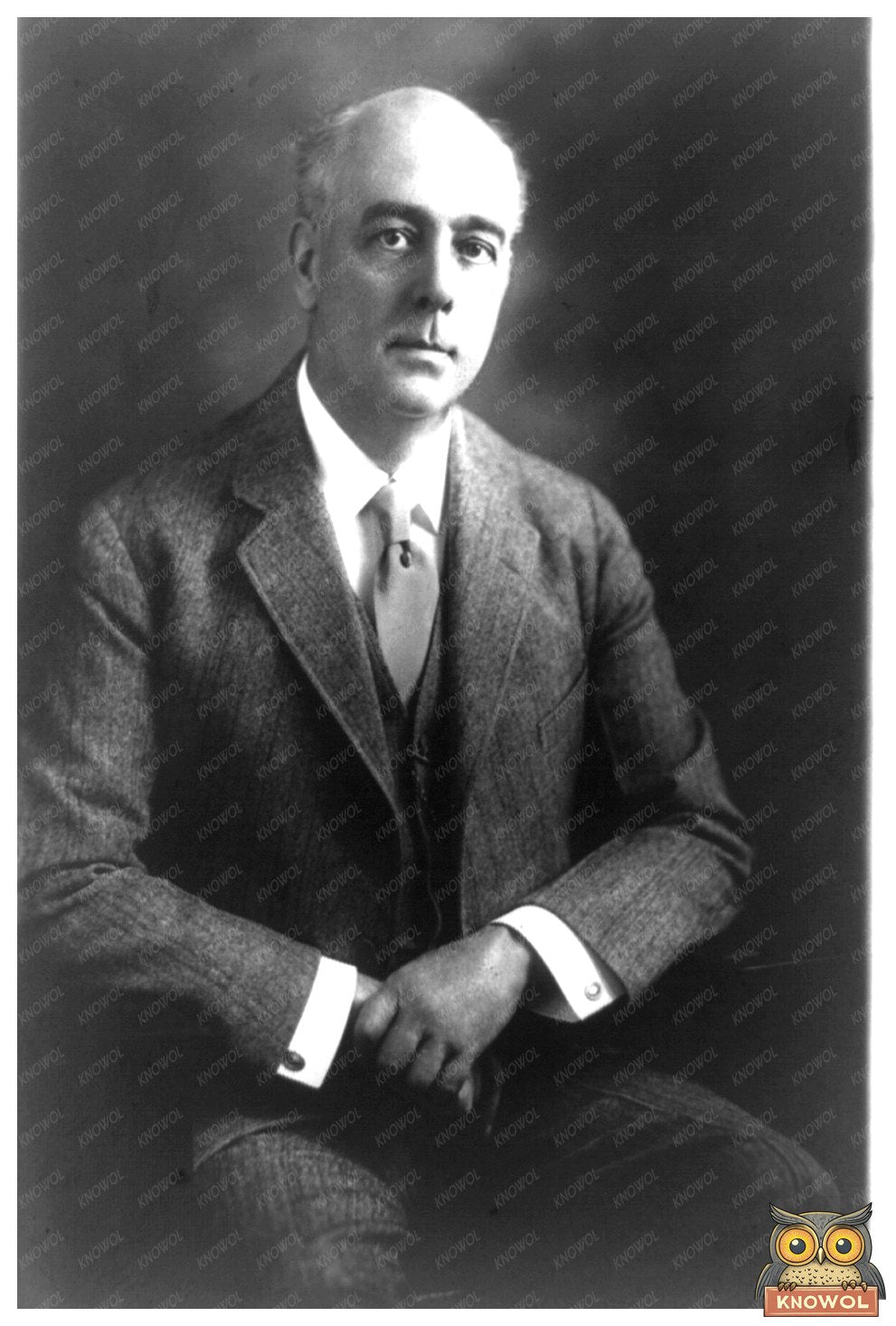 Historic Portrait of Early 20th Century Politician