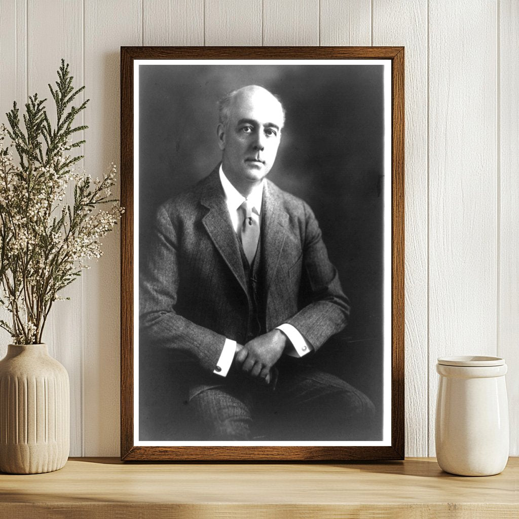 Historic Portrait of Early 20th Century Politician
