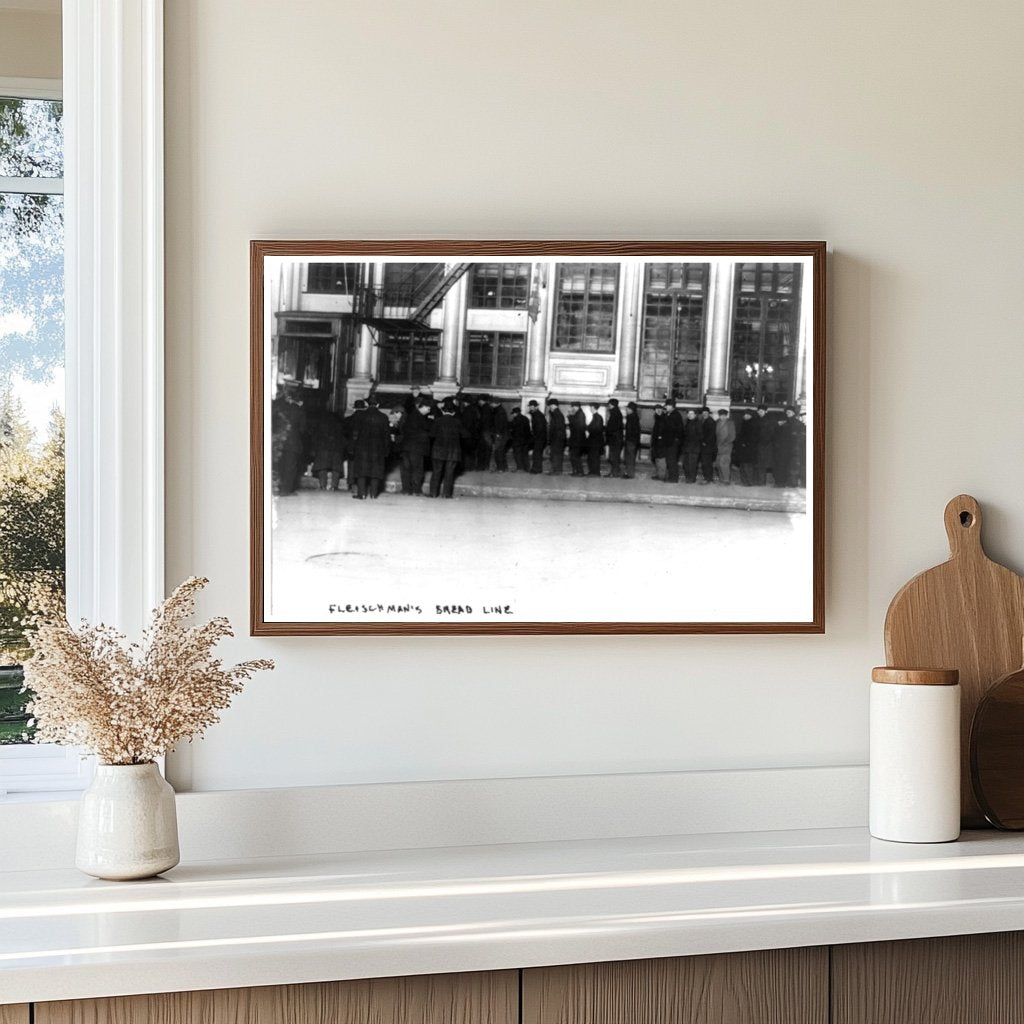 1913 Bowery Bread Line: Hope Amid Hardship