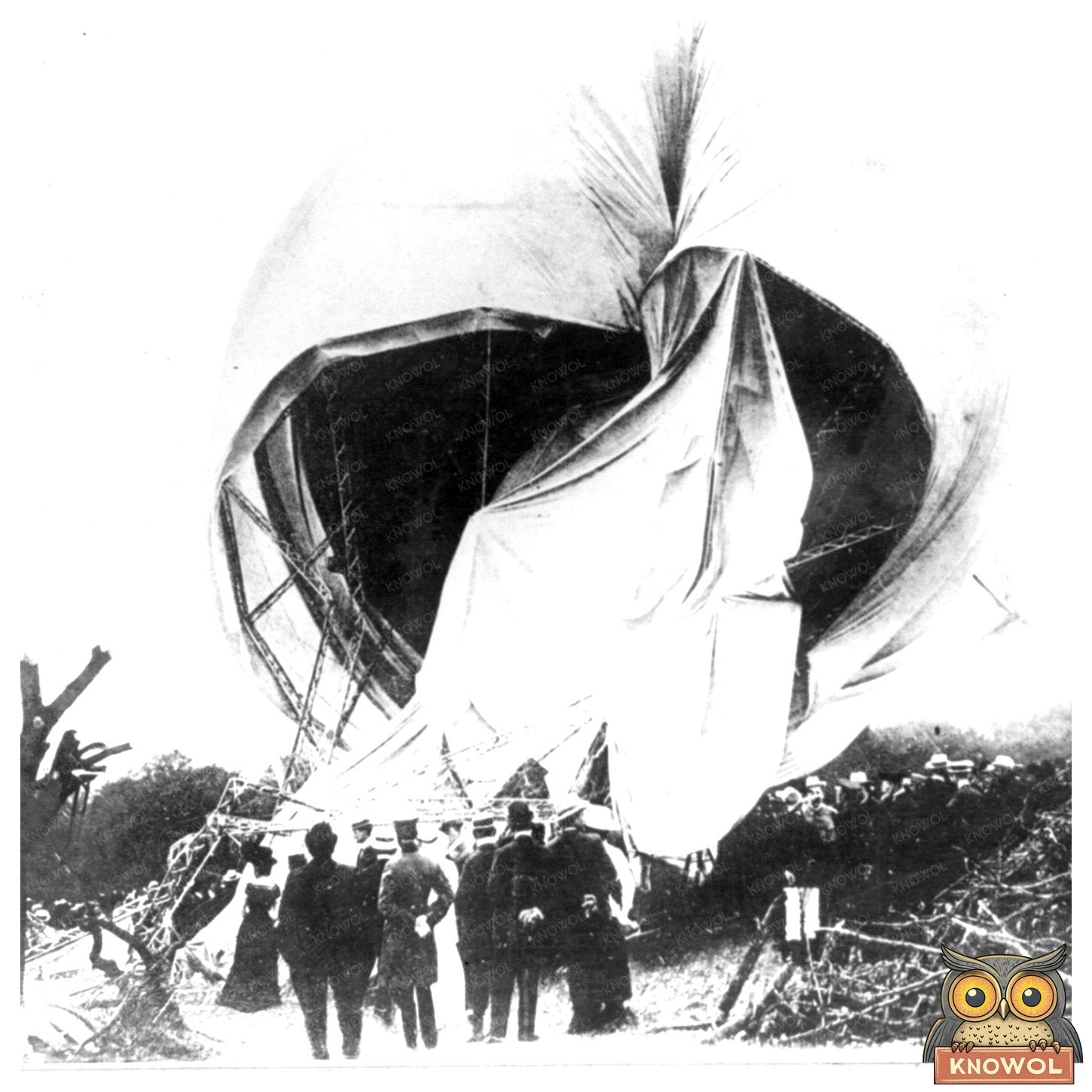 Wreckage of an Early 20th Century German Airship