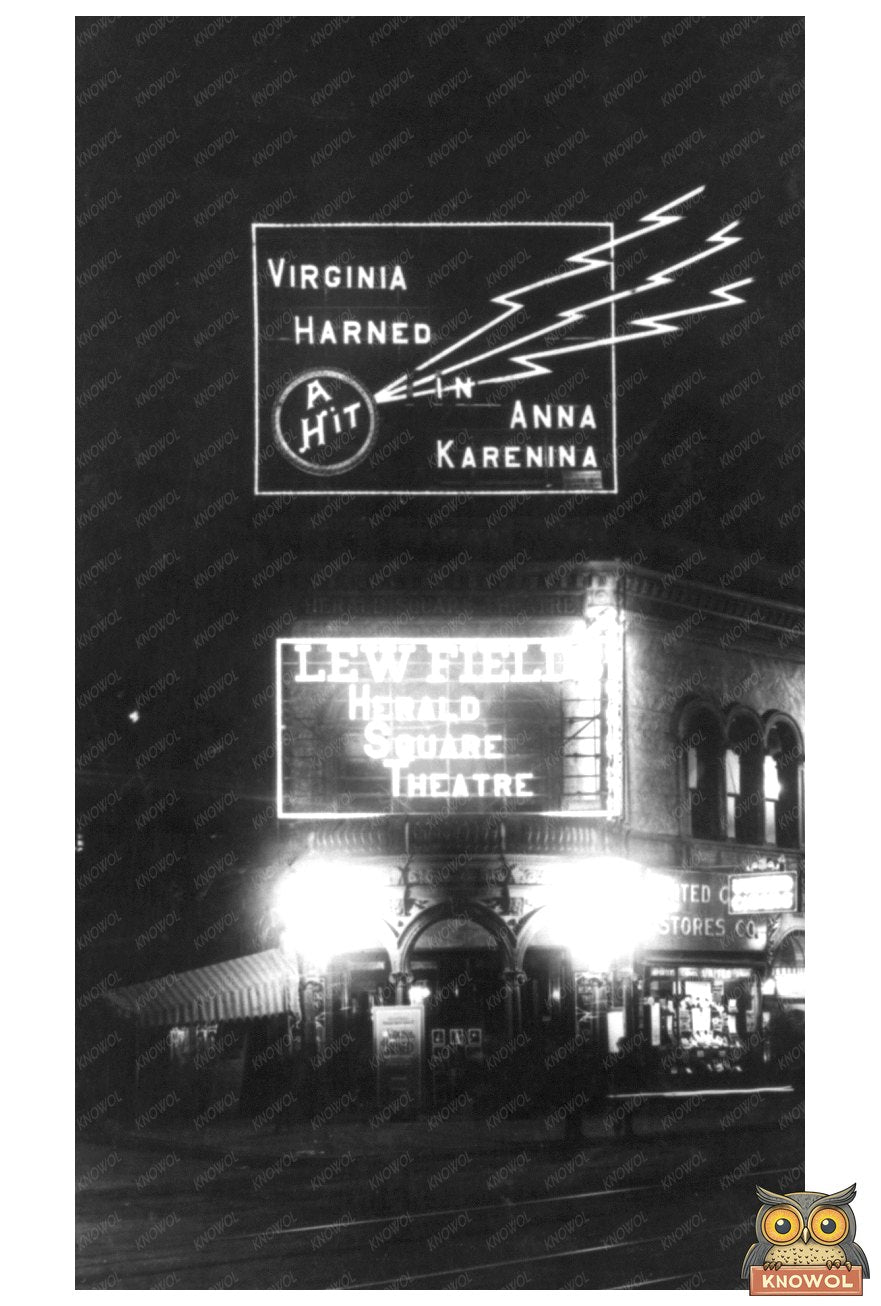 1908 Vintage Theatre Ad: Lew Fields at Herald Square