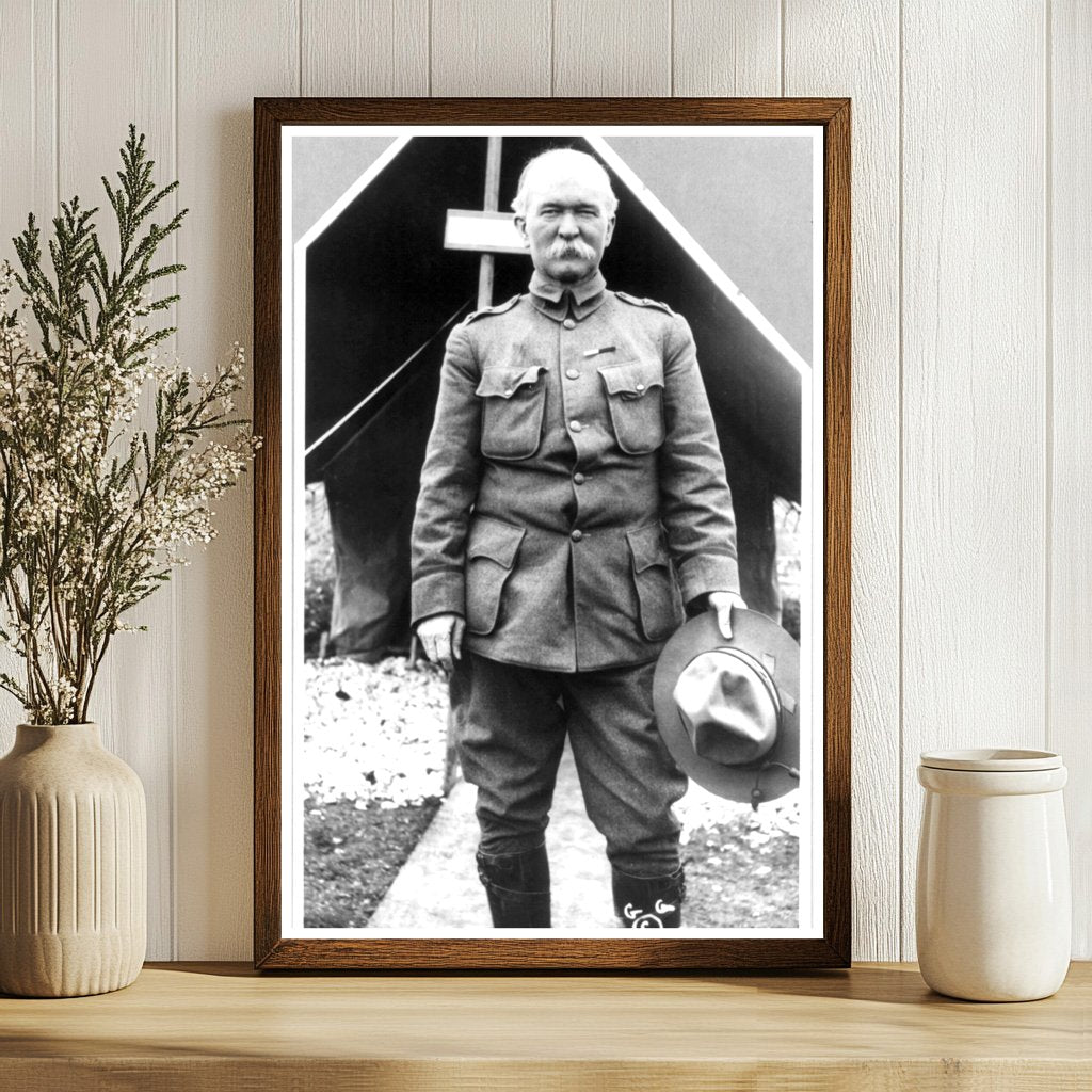 Historic 1913 Portrait of General Carter in San Antonio