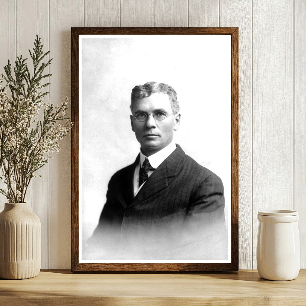 Vintage Portrait of Influential Civil Engineer Arthur Davis