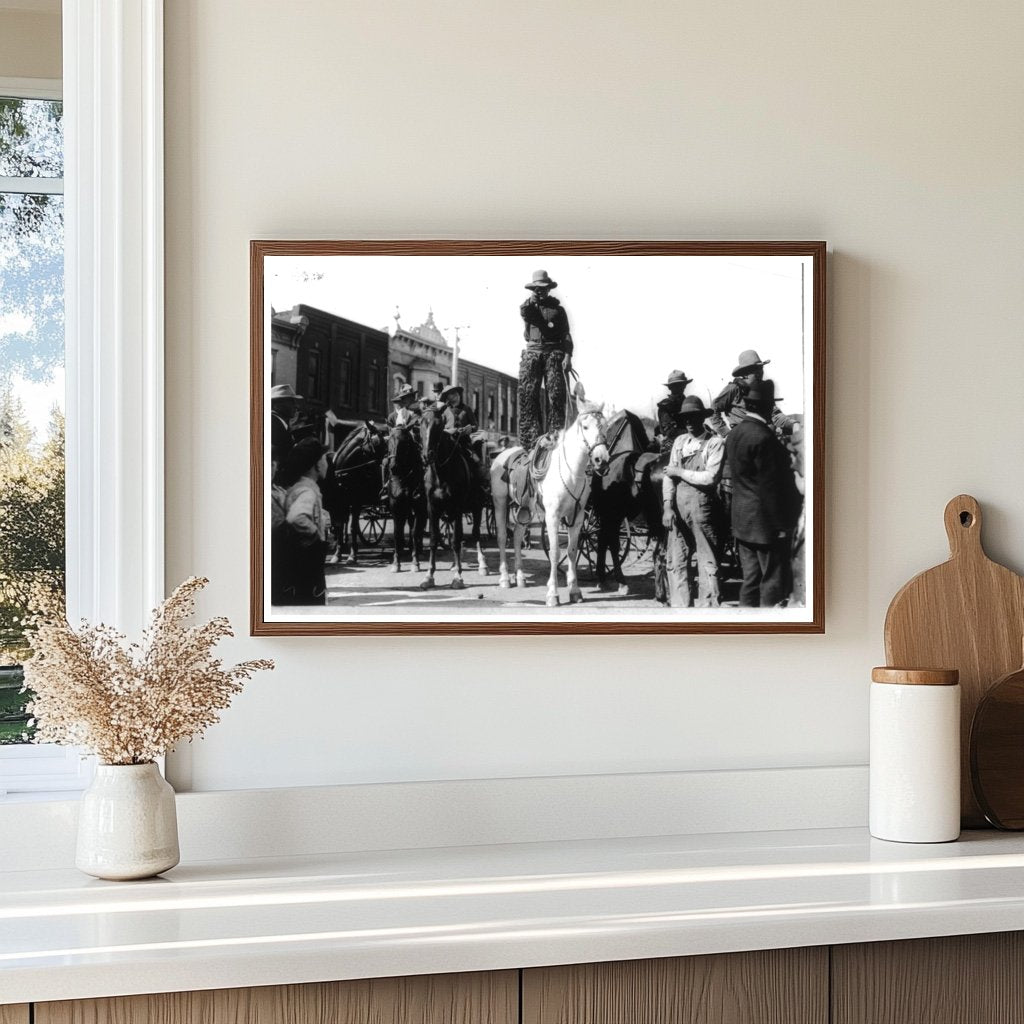 1908 Cowboy Portrait: A Glimpse of Kansas Heritage