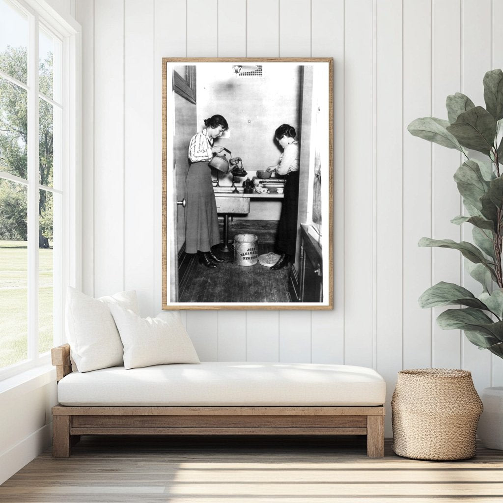 1917 Barnard College Students Brewing Tea Tradition