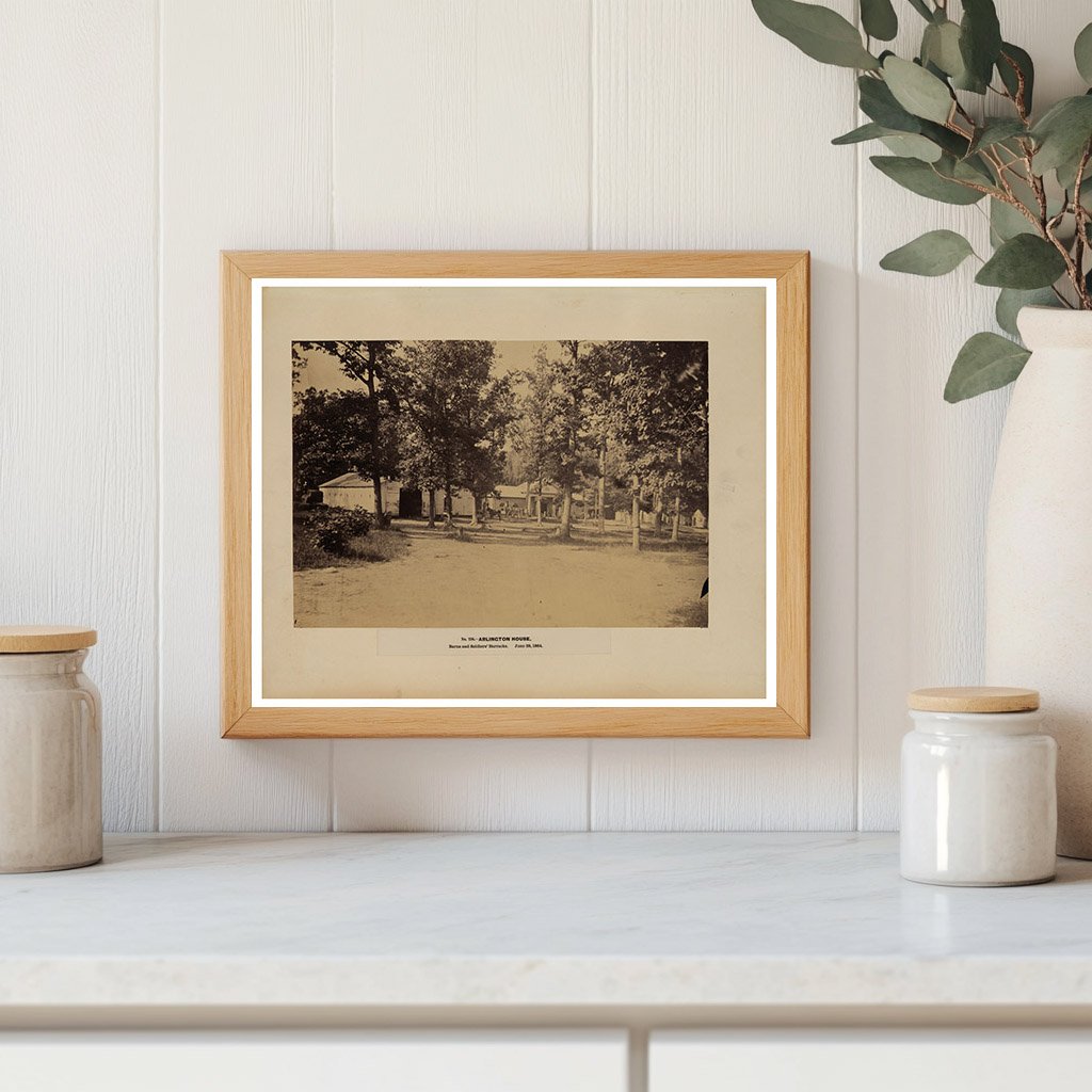 Union Soldier Barracks at Arlington House 1864