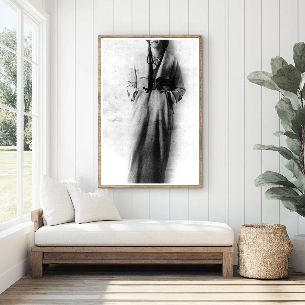 Elegant 1914 Poiret Gray Suit Fashion Portrait