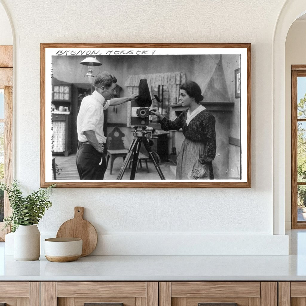 1916: Pioneers of Cinema with Vintage Movie Camera