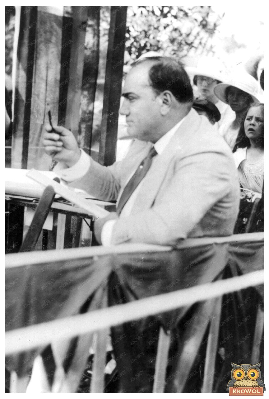 Enrico Caruso Sketching Charicatures at Southampton Fair