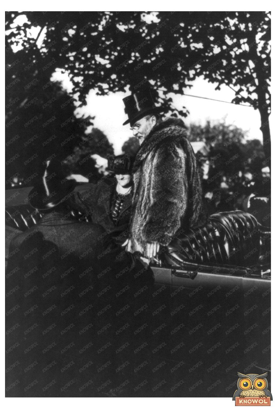 Elegant 1920s Limousine Portrait of a Stylish Tycoon