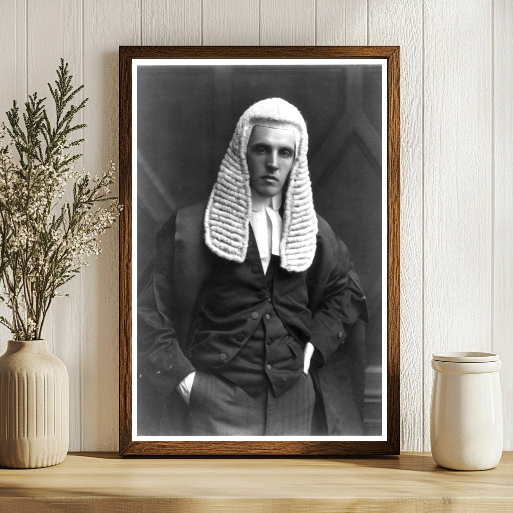 Regal Portrait of Lord Birkenhead in Judicial Attire
