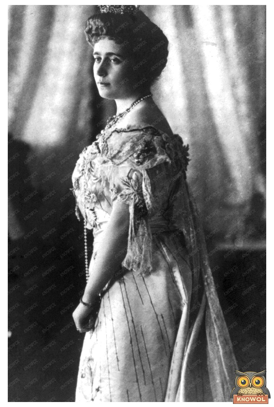 Elegant Crown Princess of Montenegro in Regal Portrait