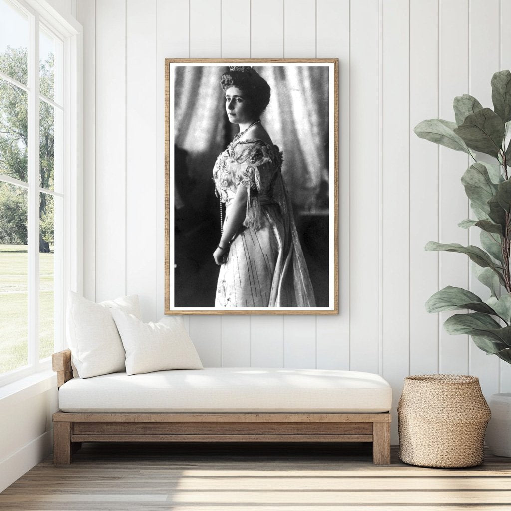 Elegant Crown Princess of Montenegro in Regal Portrait