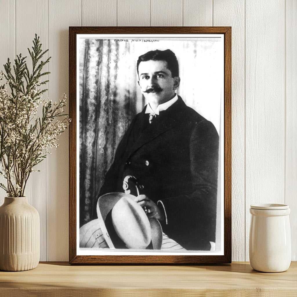 Elegant Portrait of Crown Prince Danielo of Montenegro, 1912